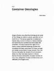 Research paper thumbnail of Container Ontologies