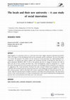 Research paper thumbnail of The locals and their new university – A case study of social innovation