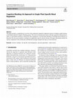 Research paper thumbnail of Cognitive Weeding: An Approach to Single-Plant Specific Weed Regulation