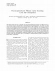 Research paper thumbnail of Preconception Cystic Fibrosis Carrier Screening: Costs and Consequences