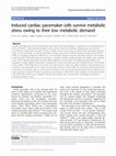 Research paper thumbnail of Induced cardiac pacemaker cells survive metabolic stress owing to their low metabolic demand