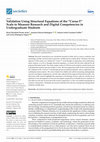 Research paper thumbnail of Validation Using Structural Equations of the “Cursa-T” Scale to Measure Research and Digital Competencies in Undergraduate Students