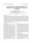 Research paper thumbnail of All-Optical Logic Gates Based on Phase Difference between Beams in Two-Dimensional Photonic Crystal Waveguides