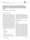 Research paper thumbnail of Investigating the Characteristics of a Double Circular Ring Resonators Slow Light Device Based on the Plasmonics-Induced Transparency Coupled with Metal-Dielectric-Metal Waveguide System