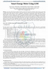 Research paper thumbnail of Smart Energy Meter Using GSM