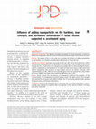 Research paper thumbnail of Influence of adding nanoparticles on the hardness, tear strength, and permanent deformation of facial silicone subjected to accelerated aging