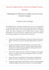 Research paper thumbnail of Research on Baptist History, Doctrine and Religious Practice, 2018-2023: A Bibliography of Publications in English, German and other European Languages