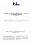 Research paper thumbnail of Politiques territoriales : ce que les appels à projets font aux démarches de projet