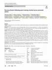 Research paper thumbnail of Recovery kinetics following sprint training: resisted versus unresisted sprints