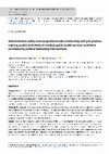 Research paper thumbnail of Administration safety and occupational risks relationship with job position training quality and needs of medical public health services workforce correlated by political leadership interventions