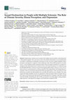 Research paper thumbnail of Sexual Dysfunction in People with Multiple Sclerosis: The Role of Disease Severity, Illness Perception, and Depression