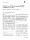 Research paper thumbnail of Affective disorders and Health-Related Quality of Life (HRQoL) in adolescents and young adults with Multiple Sclerosis (MS): the moderating role of resilience