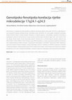 Research paper thumbnail of Genotype-phenotype correlation of rare 17q24.1-q24.3 microdeletion