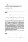 Research paper thumbnail of Coping with "traditions": the analysis of East-Timorese nation building from the perspective of a certain anthropology made in Brazil