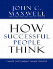 Research paper thumbnail of How Successful People Think