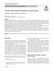 Research paper thumbnail of The Role of Extracorporeal Life Support in Thoracic Surgery