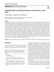 Research paper thumbnail of Earthquake effects on artificial groundwater recharge efforts in south Japan