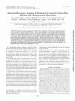 Research paper thumbnail of Magnetic resonance imaging of pulmonary lesions in guinea pigs infected with Mycobacterium tuberculosis