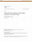 Research paper thumbnail of Putting the Pieces Together: Understanding Robinson's Nonperiodic Tilings