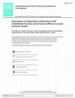 Research paper thumbnail of Association of lipoprotein subfractions with endothelial function and arterial stiffness in acute ischemic stroke