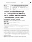 Research paper thumbnail of Sources, Transport Pathways and the Ecological Risks of Heavy Metals present in the Roadside Soil Environment in Urban Areas