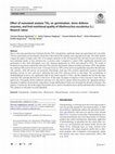 Research paper thumbnail of Effect of nanosized anatase TiO2 on germination, stress defense enzymes, and fruit nutritional quality of Abelmoschus esculentus (L.) Moench (okra)