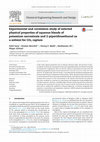 Research paper thumbnail of Experimental and correlation study of selected physical properties of aqueous blends of potassium sarcosinate and 2-piperidineethanol as a solvent for CO2 capture