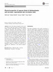 Research paper thumbnail of Physical properties of aqueous blend of diethanolamine and sarcosine: experimental and correlation study