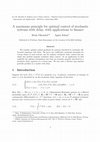 Research paper thumbnail of A maximum principle for optimal control of stochastic systems with delay, with applications to finance