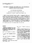 Research paper thumbnail of Autoxidation of linoleic acid methyl ester at low temperatures studied by electron spin resonance