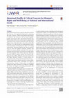 Research paper thumbnail of Menstrual Health: A Critical Concern for Women’s Rights and Well-Being at National and International Levels