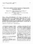 Research paper thumbnail of Brain-stem auditory evoked responses to hypercarbia in preterm infants