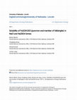 Research paper thumbnail of Solubility of Fe2(OH)3Cl (pure-iron end-member of hibbingite) in NaCl and Na2SO4 brines