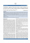 Research paper thumbnail of Antibodies against Mycobacterium avium subspecies paratuberculosis in Cattle of Indore District in Madhya Pradesh