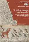 Research paper thumbnail of International Conference "They only lack speech", Animal Sounds, Voices and Language in Nature and in Ancient and Medieval Texts - Colloque « Il ne leur manque que la parole » : Sons, cris et voix des animaux dans les cultures antiques et médiévales