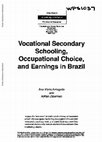 Research paper thumbnail of Vocational Secondary Schooling, Occupational Choice, and Earnings in Brazil