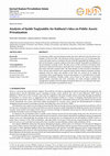 Research paper thumbnail of Analysis of Syekh Taqiyuddin An-Nabhani's Idea on Public Assets Privatization