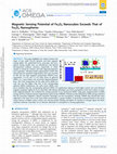 Research paper thumbnail of Magnetic Sensing Potential of Fe3O4 Nanocubes Exceeds That of Fe3O4 Nanospheres