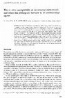 Research paper thumbnail of The in vitro susceptibility of Aeromonas salmonicida and other fish‐pathogenic bacteria to 29 antimicrobial agents