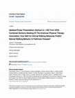 Research paper thumbnail of Updated Poster Presentation Abstract (n = 58) From 2020 Combined Sections Meeting Of The American Physical Therapy Association: How Well Do Clinical Walking Measures Predict Natural Walking Behavior In Parkinson Disease?