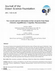 Research paper thumbnail of New records and new information on four eel species from Oman (Teleostei: Anguilliformes: Congridae, Muraenesocidae)