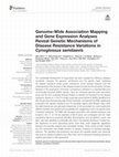 Research paper thumbnail of Genome-Wide Association Mapping and Gene Expression Analyses Reveal Genetic Mechanisms of Disease Resistance Variations in Cynoglossus semilaevis