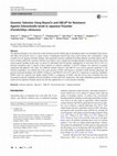 Research paper thumbnail of Genomic Selection Using BayesCπ and GBLUP for Resistance Against Edwardsiella tarda in Japanese Flounder (Paralichthys olivaceus)