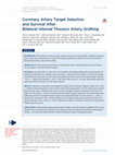 Research paper thumbnail of Coronary Artery Target Selection and Survival After Bilateral Internal Thoracic Artery Grafting