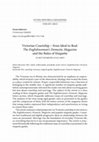 Research paper thumbnail of Victorian Courtship – from Ideal to Real. The Englishwoman’s Domestic Magazine and the Rules of Etiquette