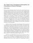 Research paper thumbnail of The Triple-P Essay: Presentational Hylomorphism and Polymorphism in Works of Philosophy (October 2024 version)