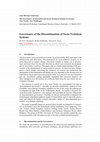 Research paper thumbnail of Governance of the Discontinuation of Socio-Technical Systems