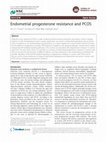 Research paper thumbnail of Endometrial progesterone resistance and PCOS