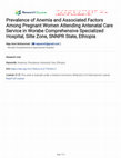 Research paper thumbnail of Prevalence of Anemia and Associated Factors Among Pregnant Women Attending Antenatal Care Service in Worabe Comprehensive Specialized Hospital, Silte Zone, SNNPR State, Ethiopia