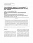 Research paper thumbnail of Effect of seasonal variations on compost quality of Eichhornia crassipes and Ipomoea carnea with fish pond sediment